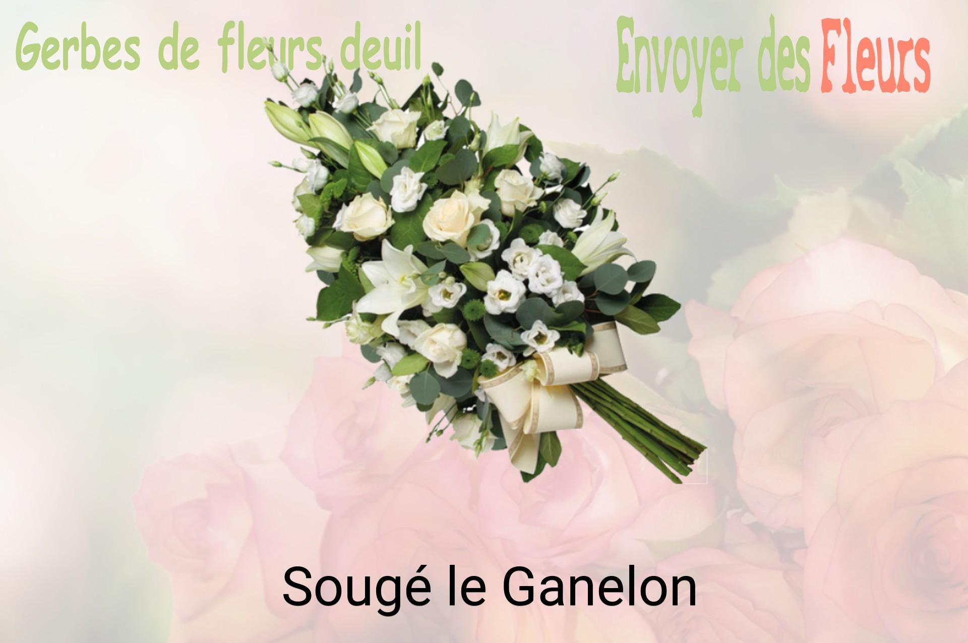 Gerbe de fleurs de deuil livrée à Sougé-le-Ganelon
